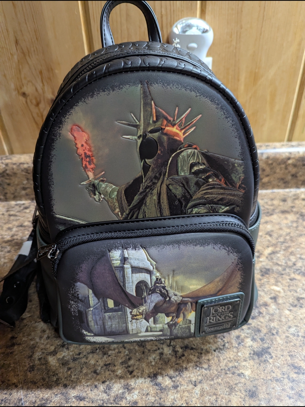 Loungefly Lord of the Rings Black & Green Mini Backpack - Nazgûl Design